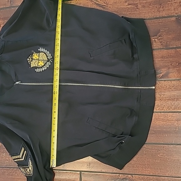 Torrid Black Bomber Military Jacket Size 4 (4X) - Picture 10 of 11